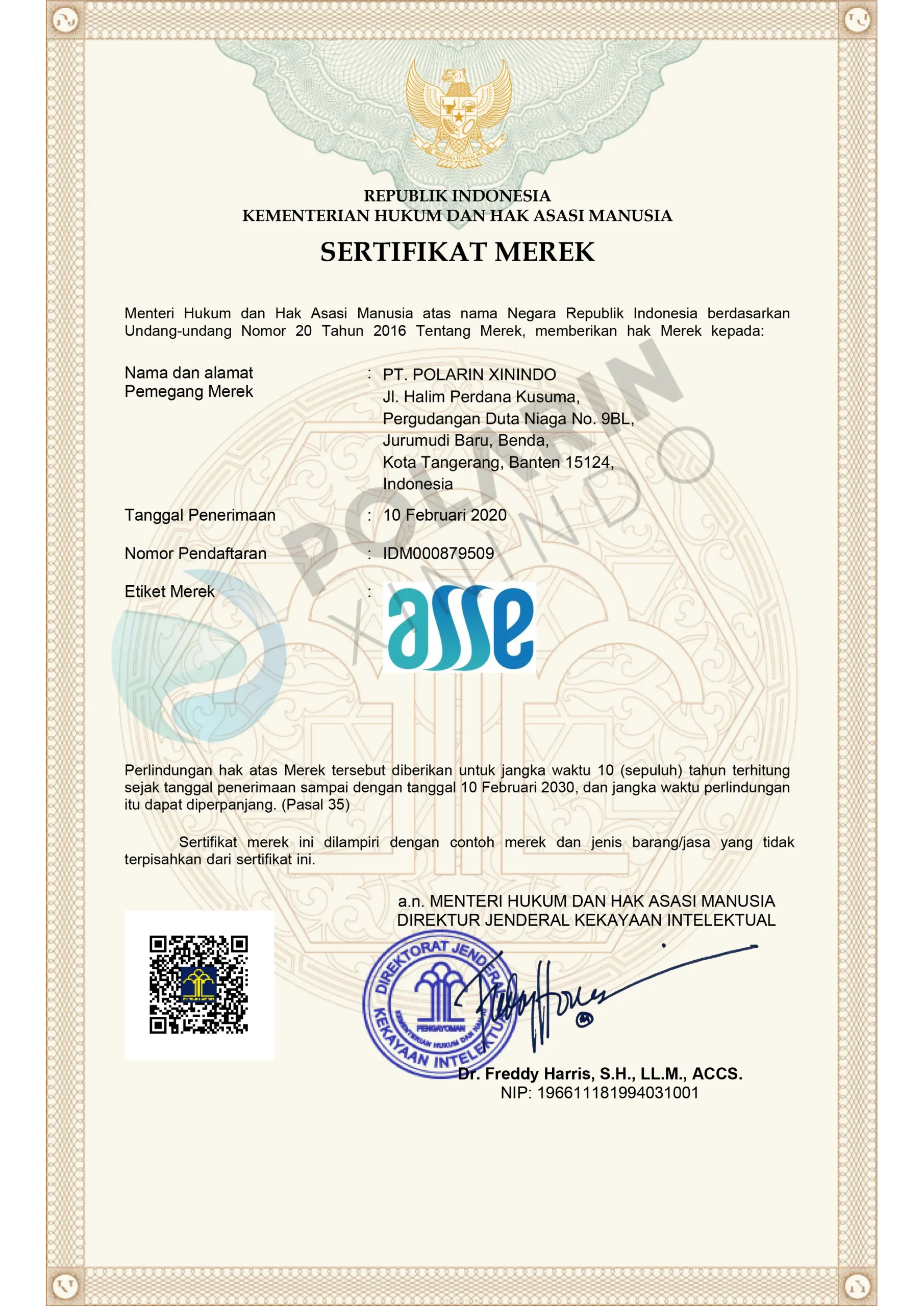 Sertifikat ASSE