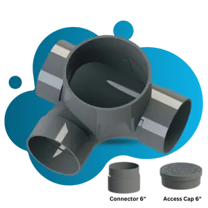 Access Fitting 90Y Left 4_x6_ (D) With Grille Cap