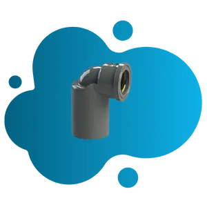 Faucet Elbow Wit Metal Insert (AW)