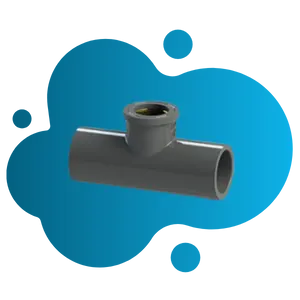 Faucet TEE With Metal Insert (AW)